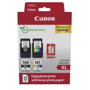 Pack Cartucho Original CANON PG560XL/CL561XL BK+C+M+Y - 3712C008