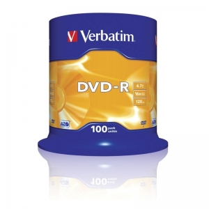 DVD-R VERBATIM Advanced Azo 43549 - 4.7GB · 16X · Tarrina 100 unidades