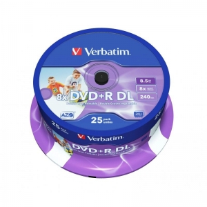 DVD+R VERBATIM 43667 - 8.5GB · 8X · Tarrina 25 unidades