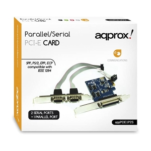 Tarjeta PCI-E APPROX APPPCIE1P2S - 1xParalelo · 2xPuertos Serie