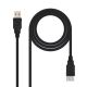 Cable USB 2.0 Tipo A/M a USB Tipo A/H - 1.8 m · Negro