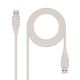 Cable USB 2.0 Tipo A/M a USB Tipo A/M - 3 m · Beige