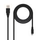 Cable USB 2.0 Tipo A/M a Micro USB Tipo B/M - 0.8 m · Negro
