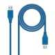 Cable USB 3.0 Tipo A/M a USB Tipo A/M - 1 m · Azul